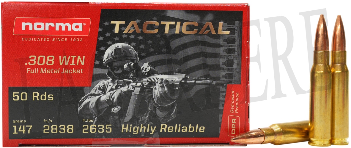 NORMA FMJ TACT 147 GRS(CARTOUCHE A BALLE)